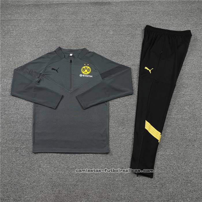 Chandal de Sudadera del Borussia Dortmund 2022-2023 Gris